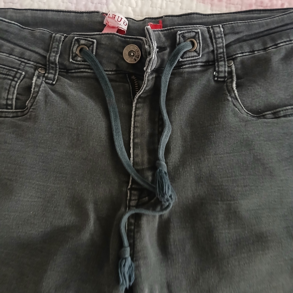 Guess Dark Gray Jean Shorts - Picture 5 of 6